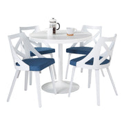 Lumi Source Dakota Charlotte 5-piece contemporary dining set with sleek table and matching chairs for modern dining rooms.