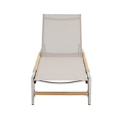 Hargrove - Outdoor Patio Aluminum Chaise Lounge (Set of 2) - Natural / Silver - R&R Furniture Gallery (Fountain Valley, CA)