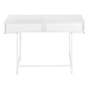 Computer Desk For Home Office, Storage Drawers, Marble Look Contemporary & Modern - R&R Furniture Gallery (Fountain Valley, CA)