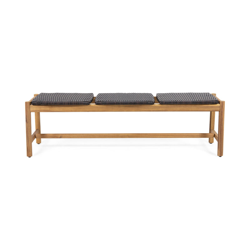 Cambria - Rustic 3 Seater Bench - Teak - R&R Furniture Gallery (Fountain Valley, CA)