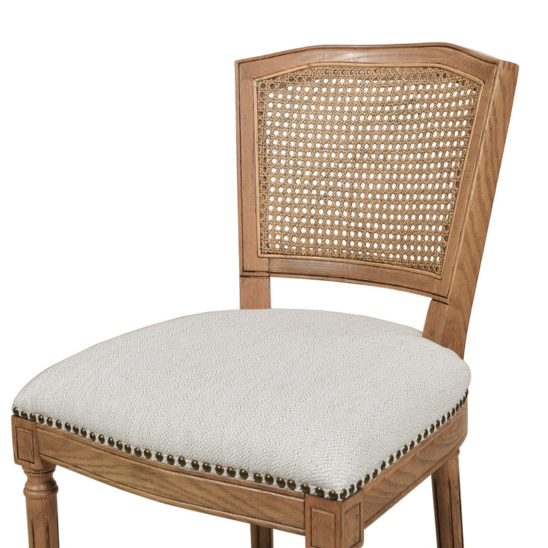 Triomphe - Rattan Wicker High Back Armless Counter Bar Stool - R&R Furniture Gallery (Fountain Valley, CA)