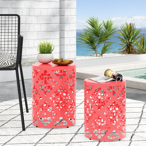 Outdoor Metal Modern Design End Table - R&R Furniture Gallery (Fountain Valley, CA)