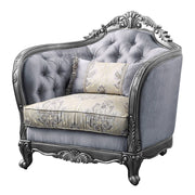 Ariadne - Chair With Pillow - Fabric & Platinum - R&R Furniture Gallery (Fountain Valley, CA)