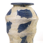 Visha - Terracotta Vase - Cream and Blue - R&R Furniture Gallery (Fountain Valley, CA)