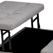 Harrison - Upholstered Coffee Table Storage Ottoman - R&R Furniture Gallery (Fountain Valley, CA)
