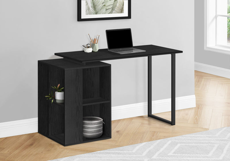 Computer Desk, Home Office, Left, Right Set-Up, Storage Shelves, Work, Laptop, Contemporary, Modern - R&R Furniture Gallery (Fountain Valley, CA)