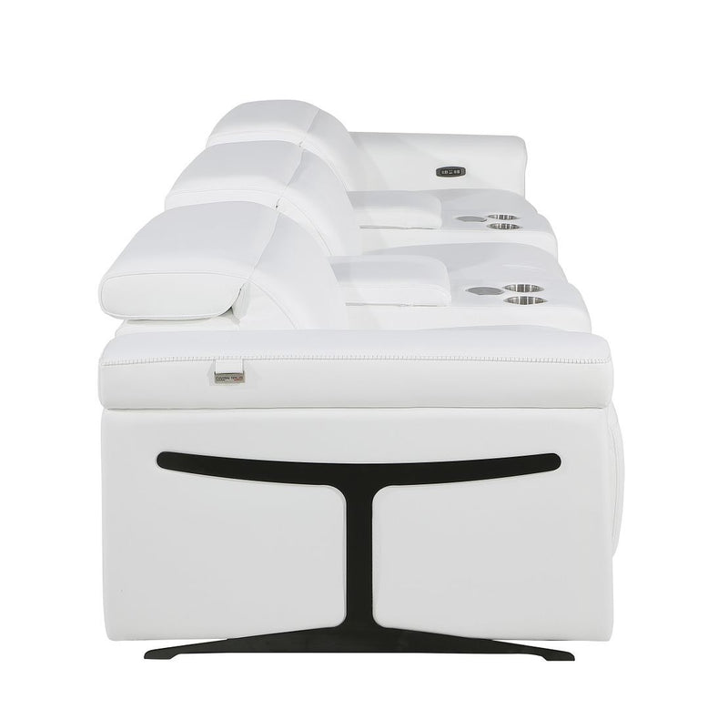1126 - 5-Piece Modular Power Reclining Sofa In With 3 Power Recliners & Power Headrests