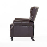 Contemporary Style Push Back Recliner With Button Tufted Stitching And Nailhead Trim - R&R Furniture Gallery (Fountain Valley, CA)