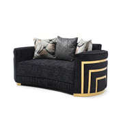 Soledad - Loveseat - Black - R&R Furniture Gallery (Fountain Valley, CA)