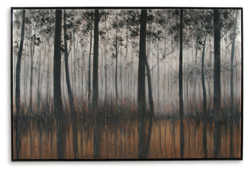 Philyra - Wall Art - Black / Orange / Silver - R&R Furniture Gallery (Fountain Valley, CA)