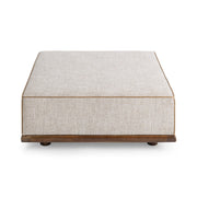 Ellerie - Square Ottoman - Latte - R&R Furniture Gallery (Fountain Valley, CA)