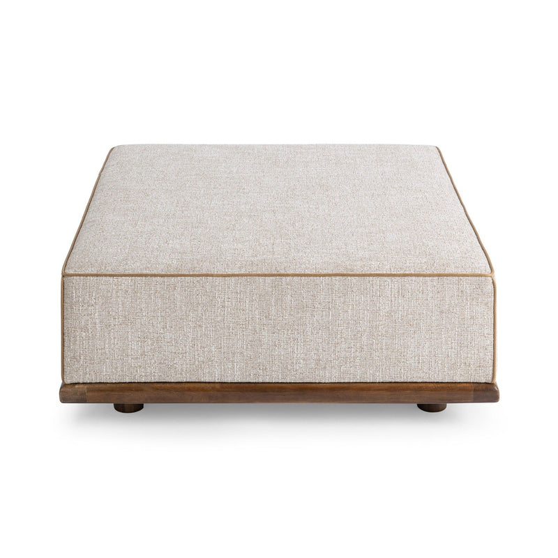 Ellerie - Square Ottoman - Latte - R&R Furniture Gallery (Fountain Valley, CA)