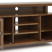 Amherst - TV Media Stand - Medium Saddle Brown - R&R Furniture Gallery (Fountain Valley, CA)
