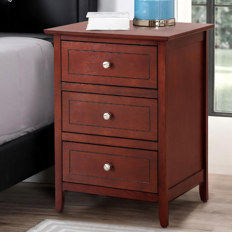 Dove Tailed Drawers 3 Drawer Nightstand - R&R Furniture Gallery (Fountain Valley, CA)