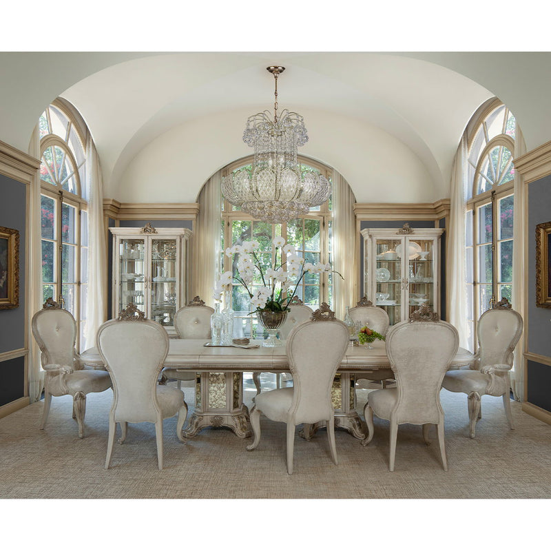 Platine de Royale - Rectangular Dining Table - Champagne - R&R Furniture Gallery (Fountain Valley, CA)