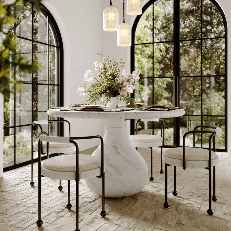 Smooch - 47" Indoor / Outdoor Round Dining Table - R&R Furniture Gallery (Fountain Valley, CA)