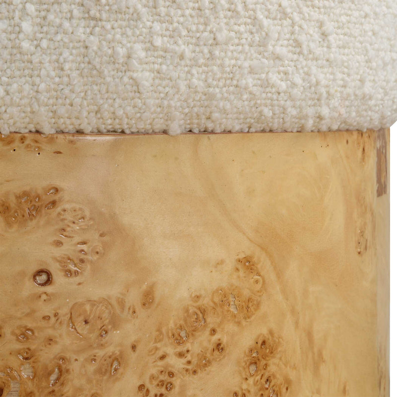 Swirls - Ottoman - Poplar Ivory