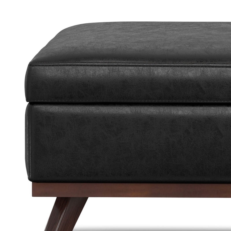 Owen - Multifunctional Square Coffee Table Storage Ottoman - R&R Furniture Gallery (Fountain Valley, CA)