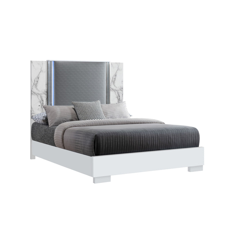Moon - Modern Bed With LED Accent Lighting - R&R Furniture Gallery (Fountain Valley, CA)