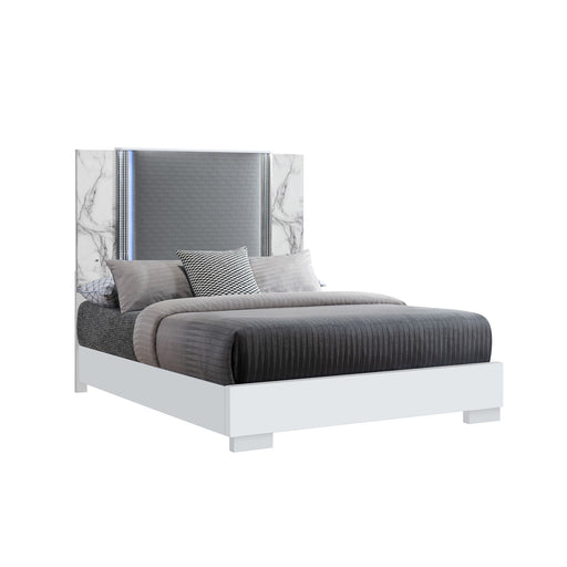 Moon - Modern Bed With LED Accent Lighting - R&R Furniture Gallery (Fountain Valley, CA)