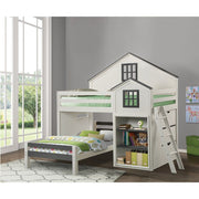 Ratana - Twin Bed - Gray & White - R&R Furniture Gallery (Fountain Valley, CA)