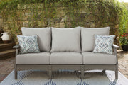 Visola - Sofa with Cushion - Gray - R&R Furniture Gallery (Fountain Valley, CA)