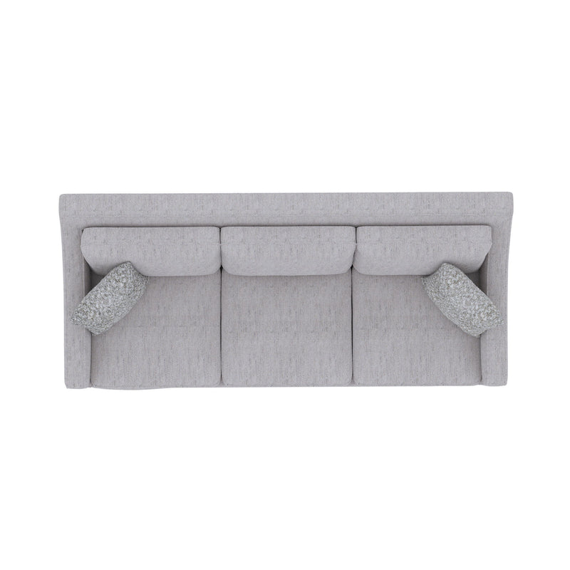 Sofa With Casual Accent - Gray - R&R Furniture Gallery (Fountain Valley, CA)