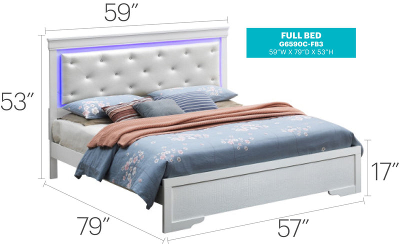 LED Elegant Bed - R&R Furniture Gallery (Fountain Valley, CA)