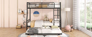 Steel construction bunk bed from DreamHaus with sturdy frame and ladder, designed for space-saving sleeping arrangements.