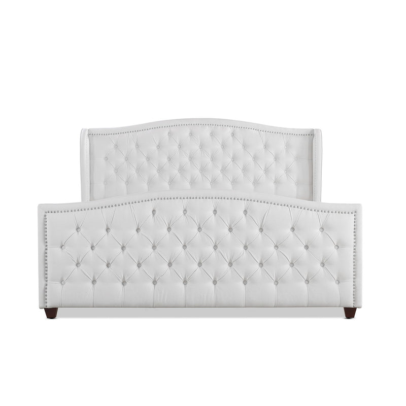 Marcella - Upholstered Shelter Headboard Bed Set - R&R Furniture Gallery (Fountain Valley, CA)