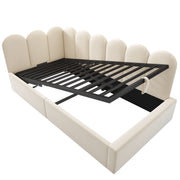 Upholstered Daybed With Metal Slatted Base - R&R Furniture Gallery (Fountain Valley, CA)