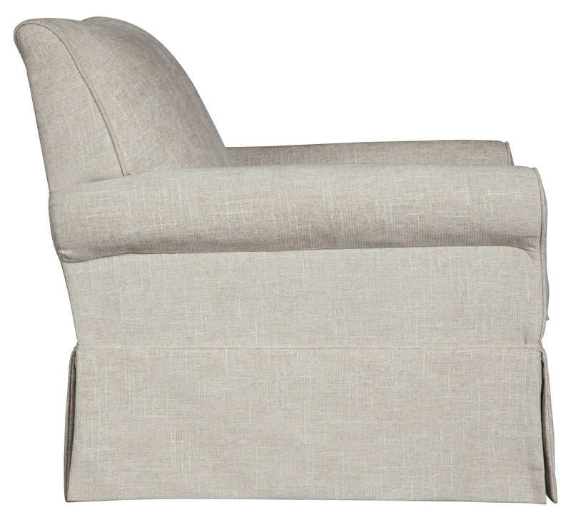 Searcy - Swivel Glider Accent Chair - Quartz - R&R Furniture Gallery (Fountain Valley, CA)