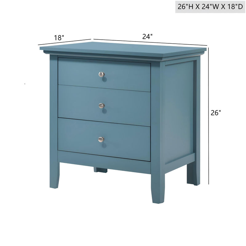 3 Drawer Nightstand & Dove Tailed Drawers - R&R Furniture Gallery (Fountain Valley, CA)
