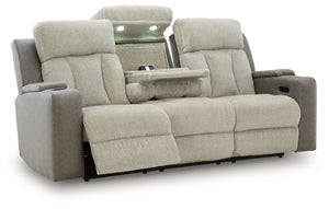 WhipLash - Power Reclining Sofa With Adj Headrest - Sisal - R&R Furniture Gallery (Fountain Valley, CA)