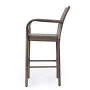 Outdoor Wicker Barstools With Rattan And Iron Frame - R&R Furniture Gallery (Fountain Valley, CA)