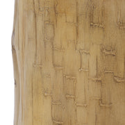 Hand Painted Wood Stump Style Outdoor Side Table - Light Brown - R&R Furniture Gallery (Fountain Valley, CA)