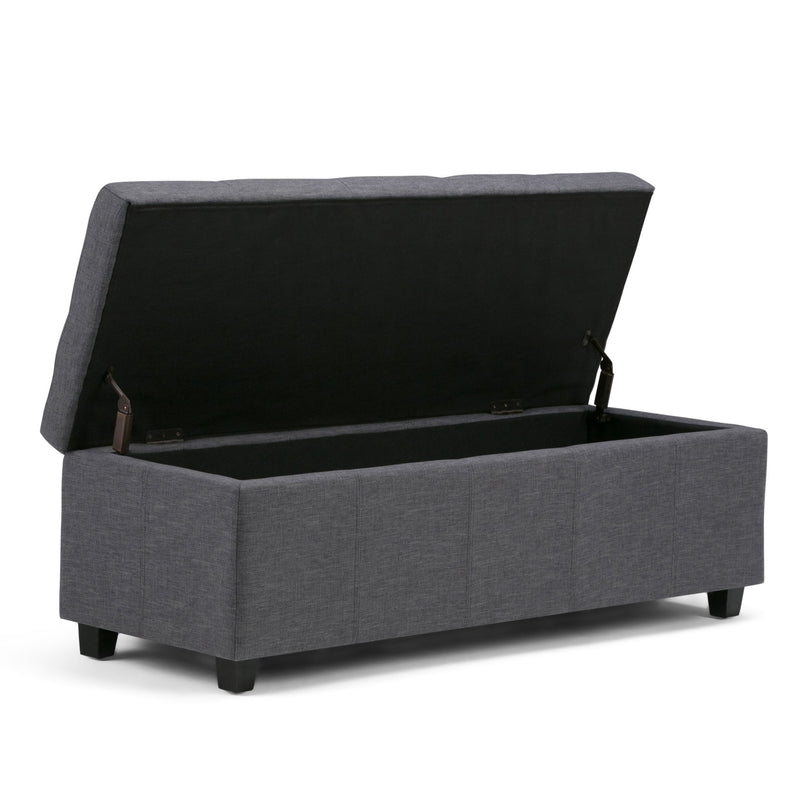 Castleford - Contemporary Storage Ottoman - R&R Furniture Gallery (Fountain Valley, CA)