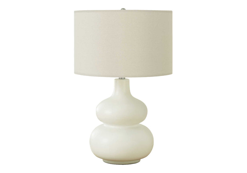 Lighting, Table Lamp, Contemporary - Cream - R&R Furniture Gallery (Fountain Valley, CA)