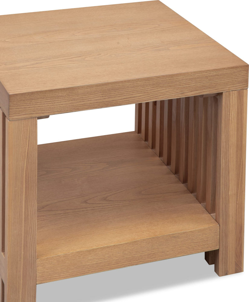 Tanner Side Table - Flaxen