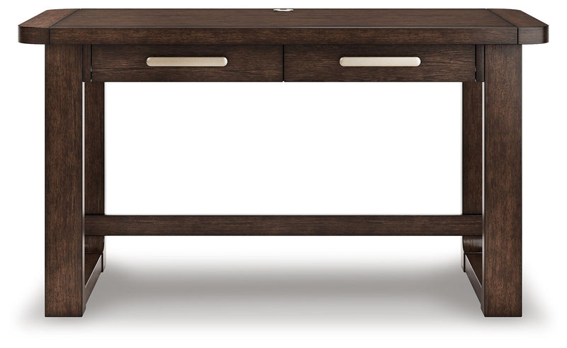 Breckington - Home Office Desk - Dark Brown - R&R Furniture Gallery (Fountain Valley, CA)