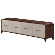 Houston - Media Cabinet - Walnut - R&R Furniture Gallery (Fountain Valley, CA)