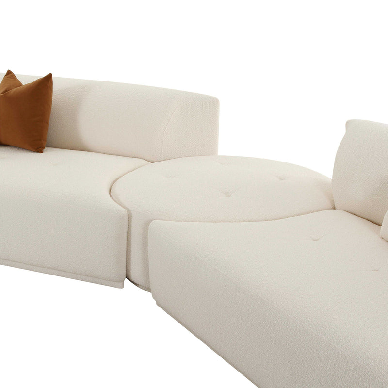 Fickle - Boucle Modular Sectional - R&R Furniture Gallery (Fountain Valley, CA)