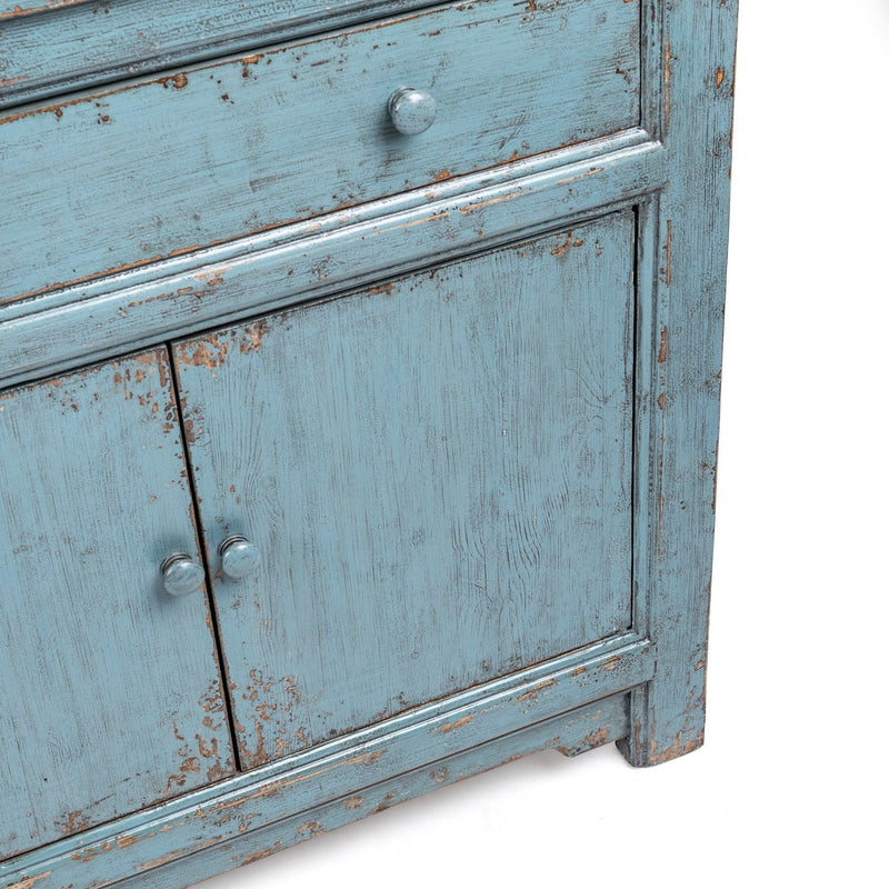 Classic Home Winford 3-drawer 6-door buffet cabinet with wood finish, featuring spacious storage and elegant design.