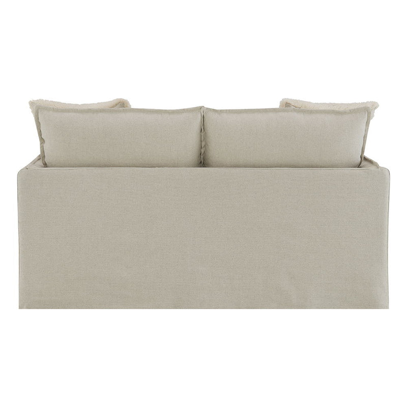 Upendo - Loveseat With 2 Pillows - Beige Linen - R&R Furniture Gallery (Fountain Valley, CA)