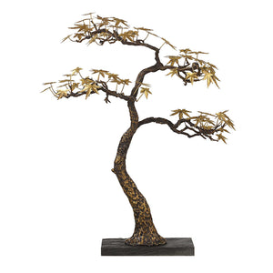 Bonsai - Large Sculpture - Brass / Woodtone