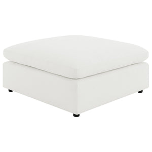 Segoura - 6 Piece Upholstered Modular Sectional With Ottoman - Ivory