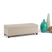Kingsley - Upholstered Large Storage Ottoman - R&R Furniture Gallery (Fountain Valley, CA)