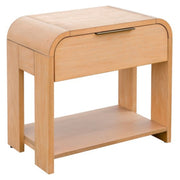 1 Drawer Waterfall Nightstand With Mid Century Design - Natural - R&R Furniture Gallery (Fountain Valley, CA)
