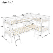 L Shaped Bunk Bed With Ladder - R&R Furniture Gallery (Fountain Valley, CA)