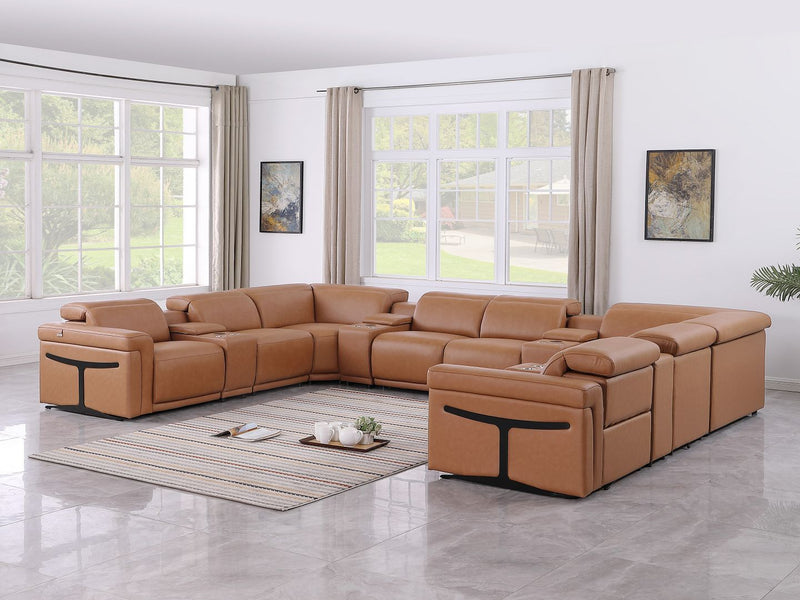 1126 - 12-Piece U-Shaped Sectional Sofa In With 4 Power Recliners & Power Headrests - R&R Furniture Gallery (Fountain Valley, CA)